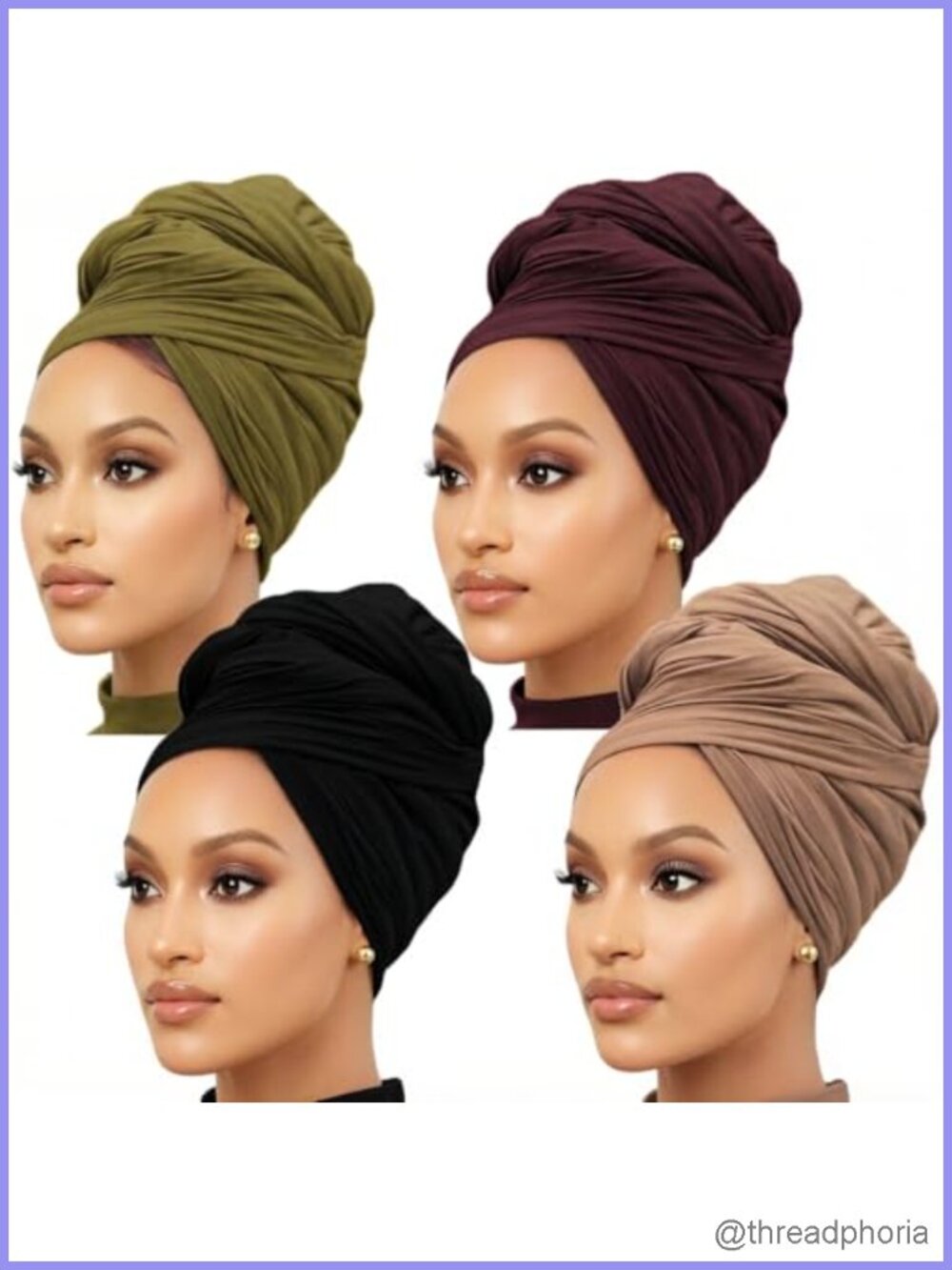 Long Soft Jersey Head Wrap Turban Hijab 71x32 Full Coverage